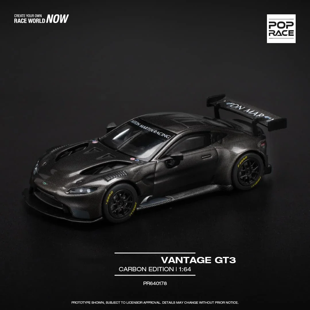 PreSale POP Race 1:64 Vantage GT Carbon Edition литая модель автомобиля под давлением, игрушка