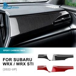 Real Soft Carbon Fiber Sticker For Subaru WRX/ WRX STI 2022 2023 Dashboard Decor Panel Interior Trim RHD LHD Accessories