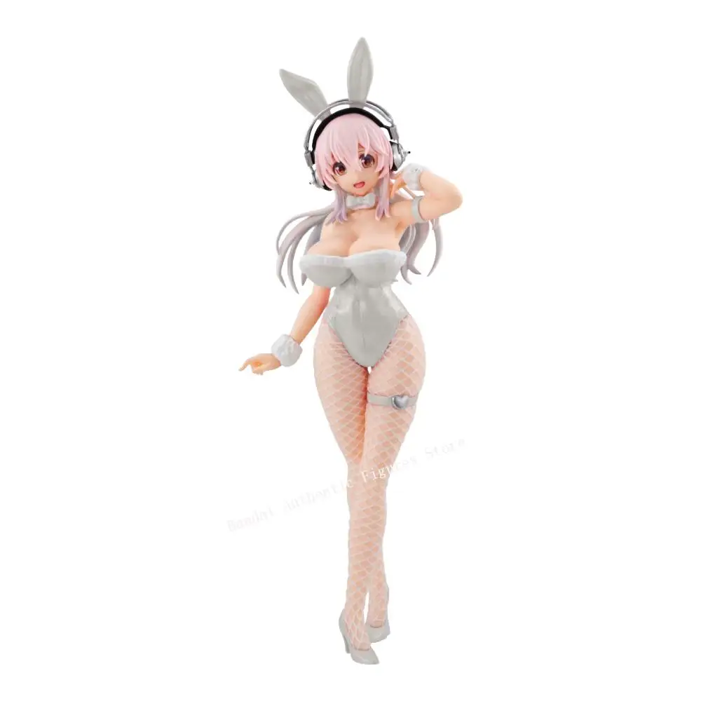 In Stock FuRyu Original Genuine Super Sonico BiCute Bunnies Figure Pearl White Ver. 30cm Sexy Collections Model Toy Figures Gift view 6