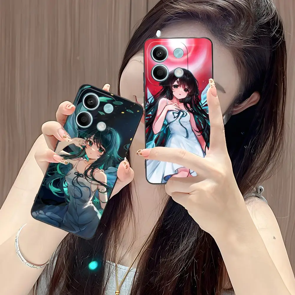 Saya no Uta حافظة هاتف محمول لهاتف POCO M7 M6 M5 M4 M3 X7 X6 X5 X4 X3 Pro GT 5G غطاء طباعة ملون للهواتف المحمولة الفاخرة الجميلة