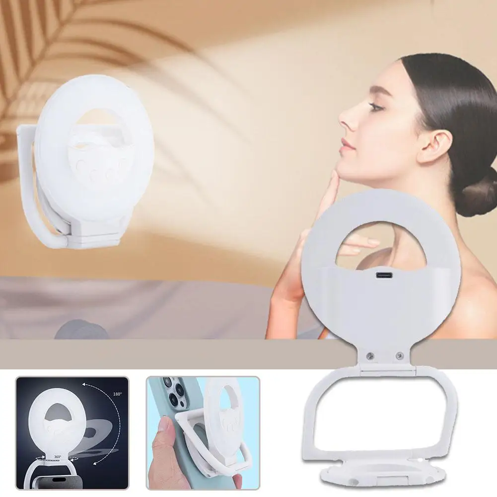 โทรศัพท์มือถือผู้ถือแสง Multi-Functional Magnetic Live Selfie แบบพกพาเติมมือถือ Light Beauty Beauty Light สตรีมมิ่ง T9N3