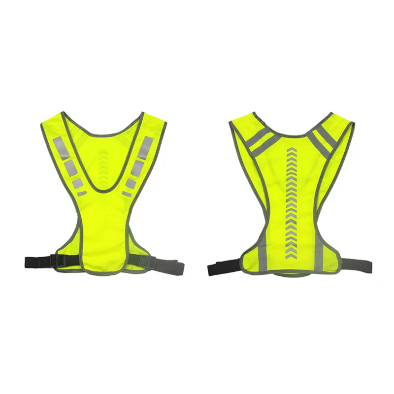 Bike Night Reflective Vest Night Riding High Visibility Safety Jacket Running Jogging Outdoor Sports Vest