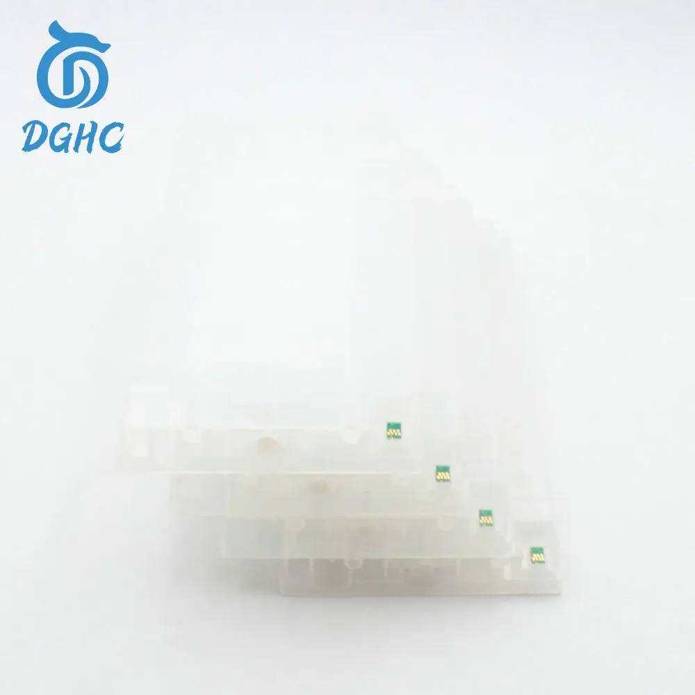 4pcs 500ml/color Empty Refillable cartridge With One Time Chip for Noritsu D701 D703 D1005 printer