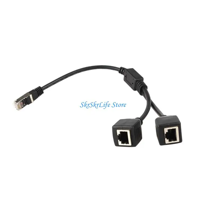 E65E RJ45 Ethernet Splitter Cable RJ45 Cable división red 1 macho a 2