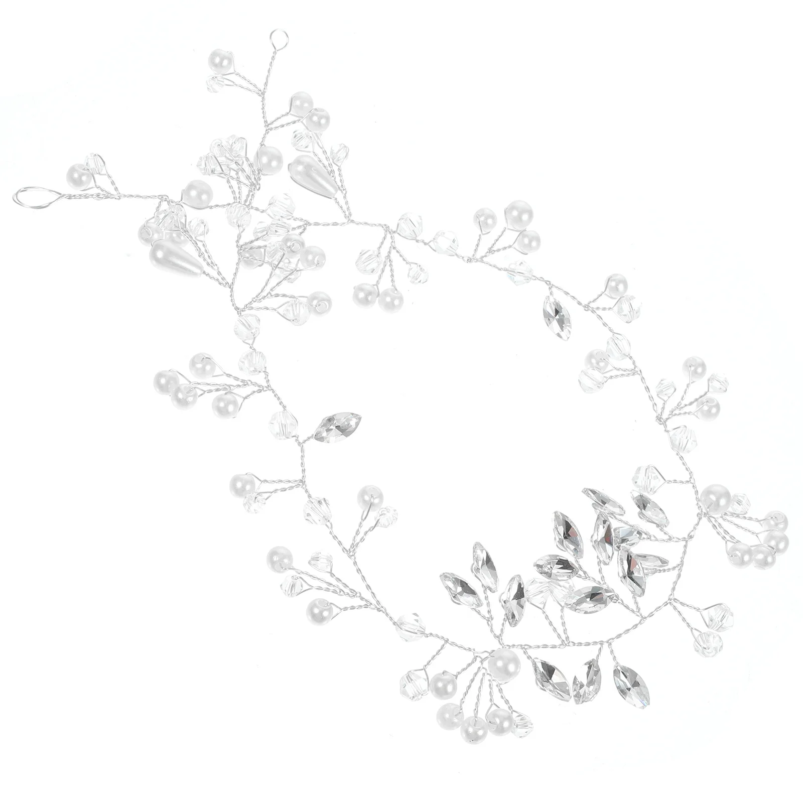 

Pearl Hair Accessories Stylish Bridal Headpiece Crystal Wedding Hair Vine for Women Bride Wedding Party Travel Photography