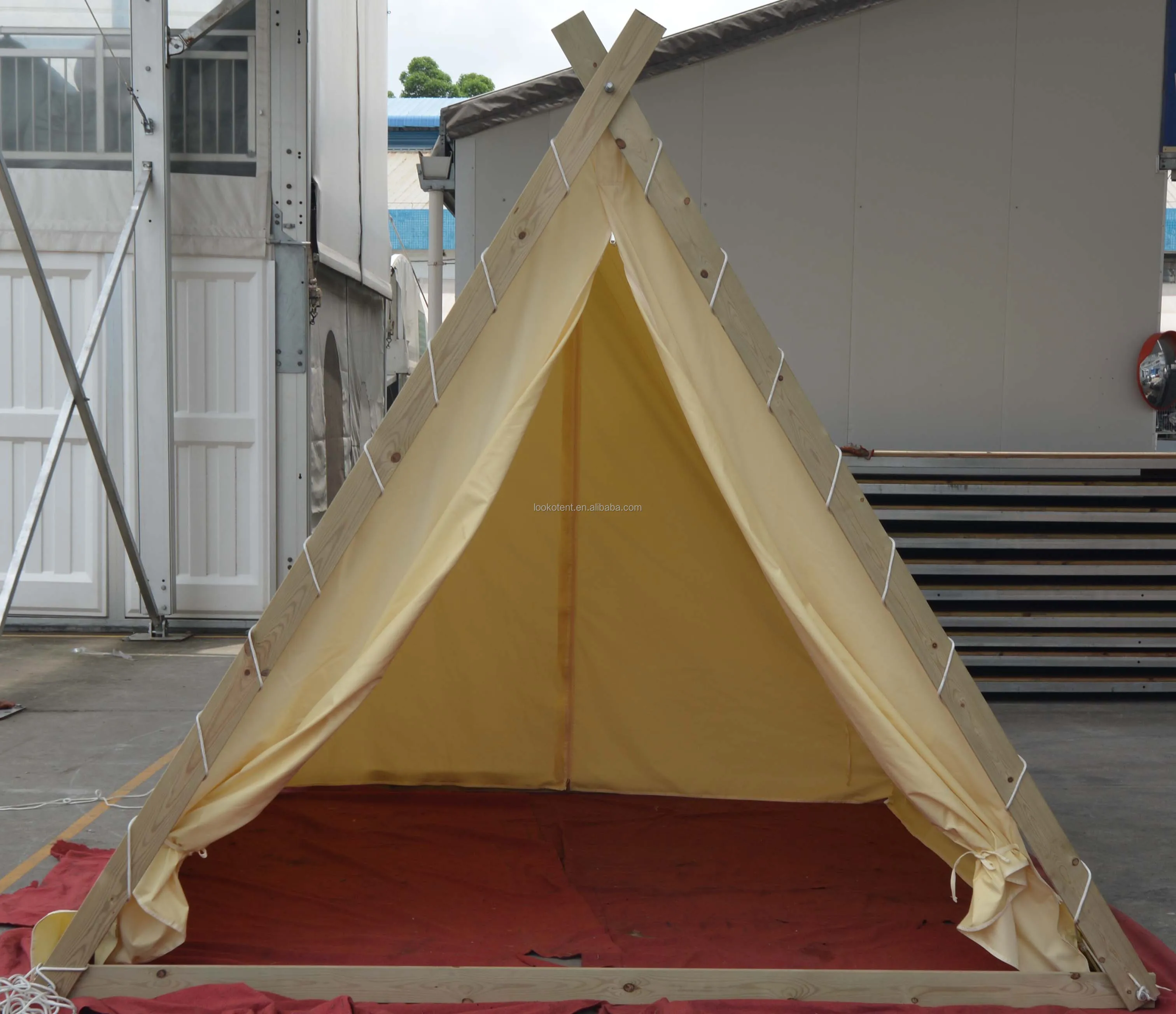 Outdoor Camping Waterproof Safari Tent Glamping Bell  Mongolian Yurt Tents