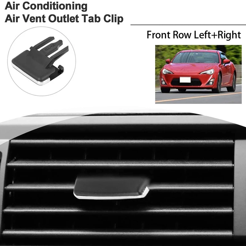 Front Left/Right Air Vent Outlet Tab Clips, AC Vent Adjustment Buckle Repair Kit for Toyota Corolla 2009-2013