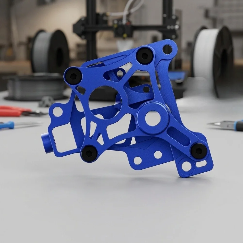 Aluminum Alloy Extruder Shell for BambuLab For P1P For P1S For X1C For X1E Printers Built for High-Speed Positional Accuracy