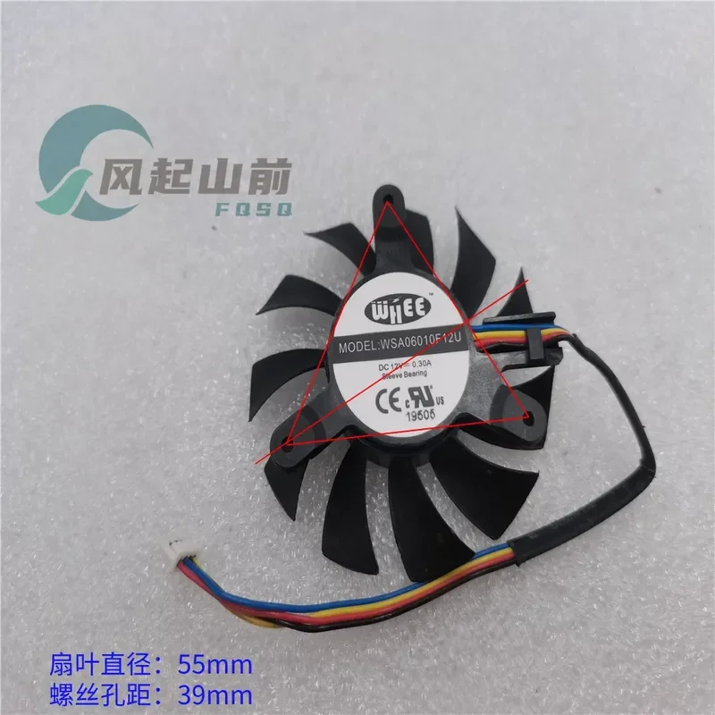 for WSA06010F12M WSA06010B12U 4 Wire Fan Industrial Control Main Board Cooling Fan Replacement Parts