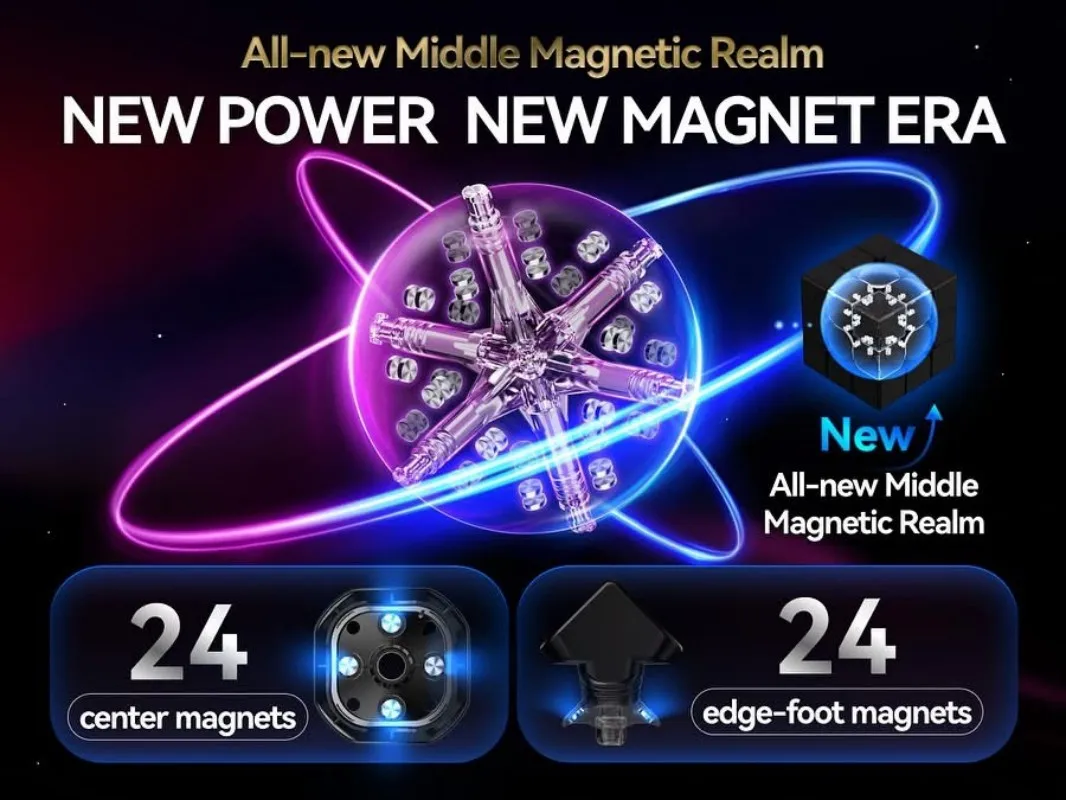 Novo gan16 maglev max gan 3x3 cubo 3x3x3 cubo magnético carro-chefe competição profissional magico puzzle brinquedo para crianças