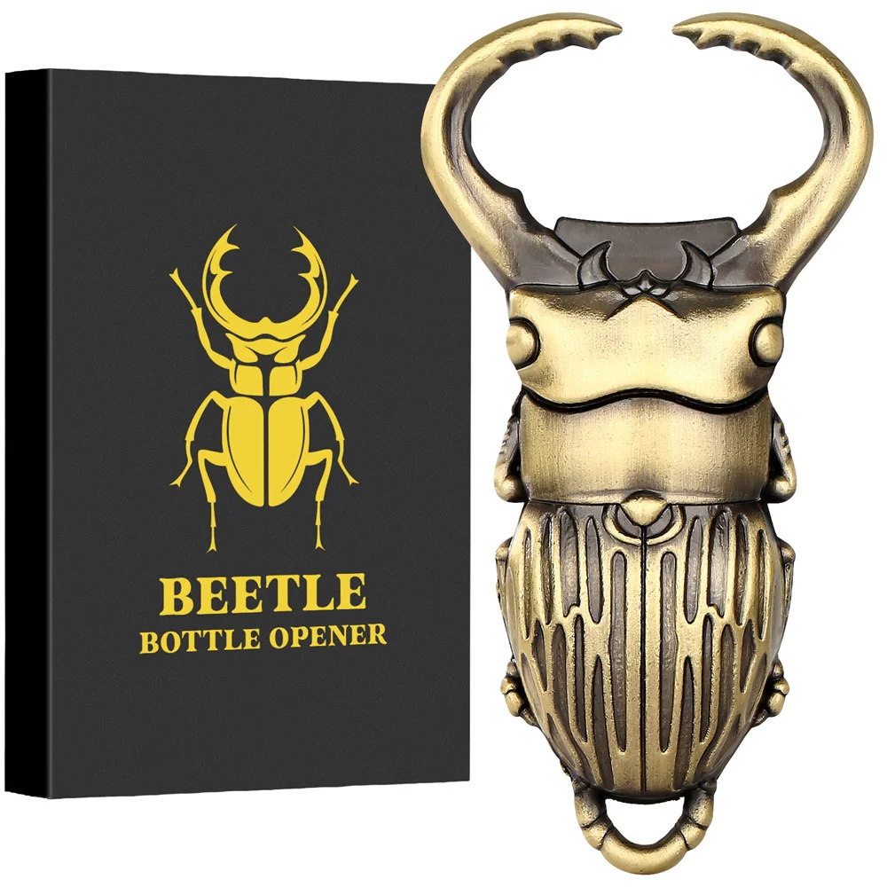 Bottle Can Opener Zinc Alloy Insect Size Bar Restaurant Beer Metal Opening Tool Bottle Opener Charm Beetle Shaped