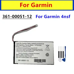 Bilashmart BackShell 361 00051 12 Original Replacement Battery 361 00051 12 1500mah Garmin 4nsf High quality Replacement Battery+Free Tools