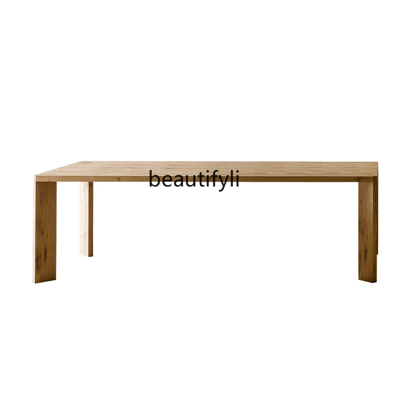 Nordic Solid Wood Table Office Table Conference Table Workbench Conference  Simple Desk Modern Coffee Creative Dining Table