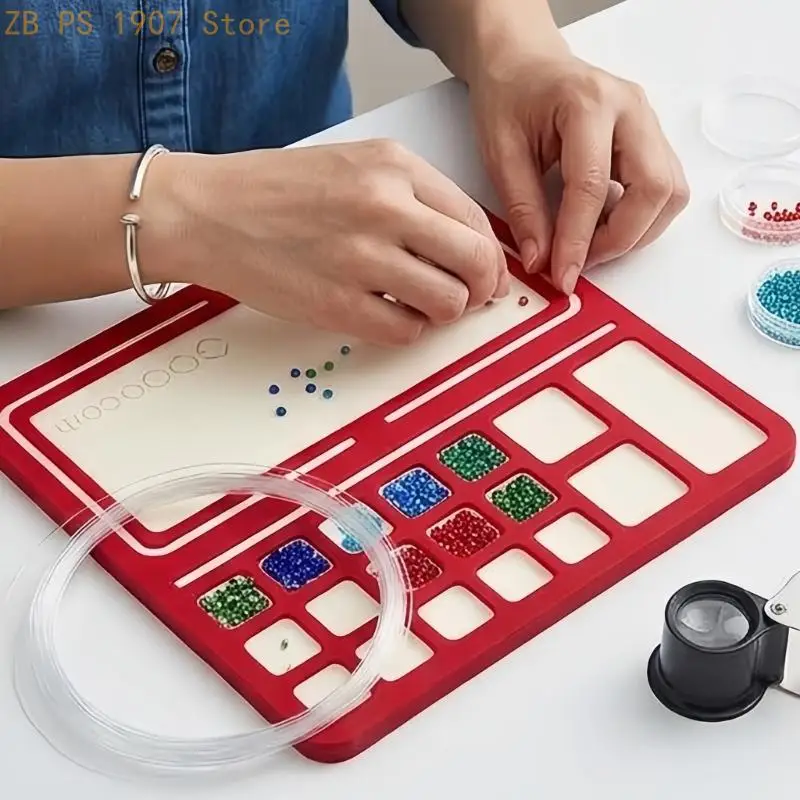 Felt Beading Mat for Jewelry Making with Soft Sorting Sections 55KA