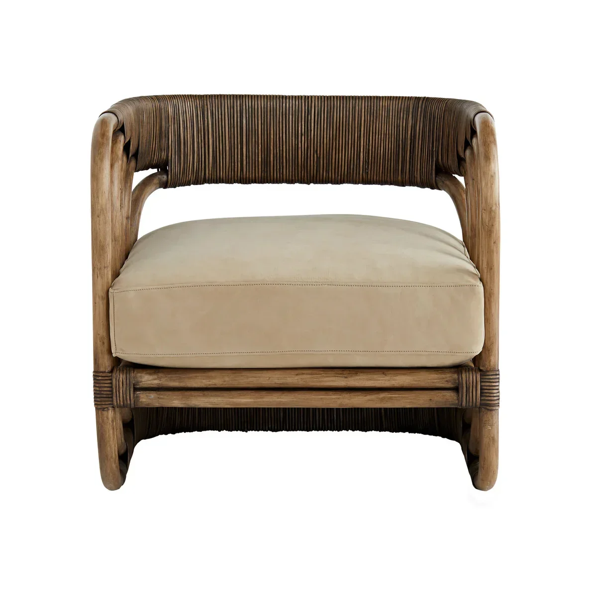 Nordic single sofa living room simple retro style bed and breakfast rattan designer wabi sabi style sofa chair