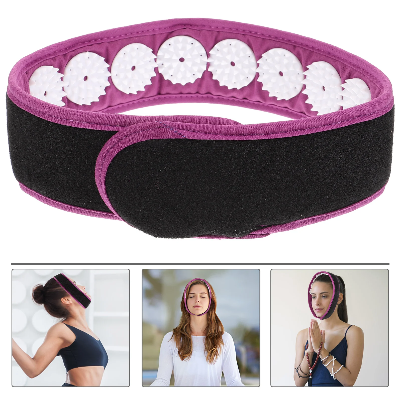 

Acupuncture Massage Headband Comfort Reusable Portable Accessory Abs Acupressure Neck