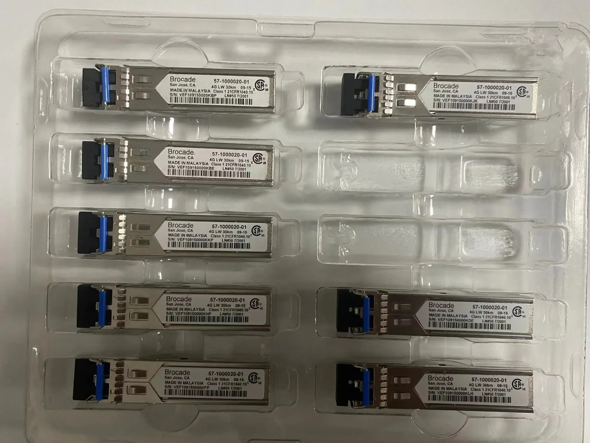 Brocade 4G LW 30km SFP Fiber Transceiver 57-1000020-01 30KM Fiber Optical Module