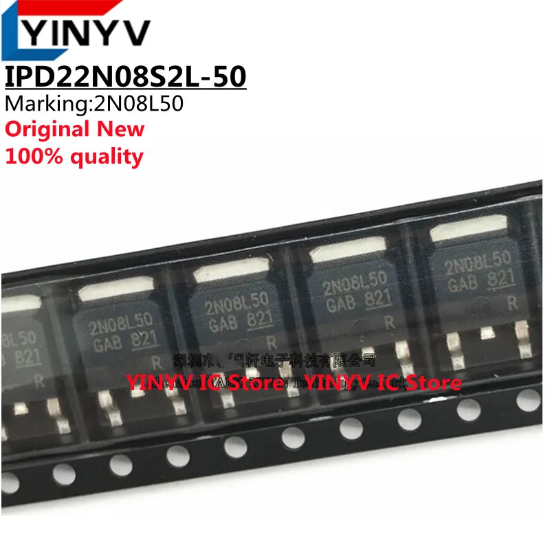 

IPD22N08S2L-50 2N08L50 TO-252 IPD22N08S2 IPD2N08L50 MOSFET N-CH 75 В 27 А 100% новый импортный оригинал 100% качество