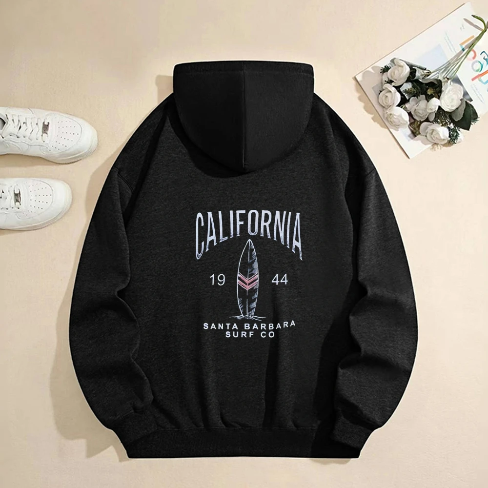 Cali Surf セーター、特大トレンディカリフォルニアパーカー、コンフォートカラーズヴィンテージスウェットシャツ、ストリートウェア秋冬