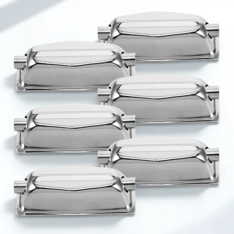 

6pcs Metal Lug Set Double End Snare Tension Lug Durable Electroplated Silver Replacement Parts For Bass Drum Performance