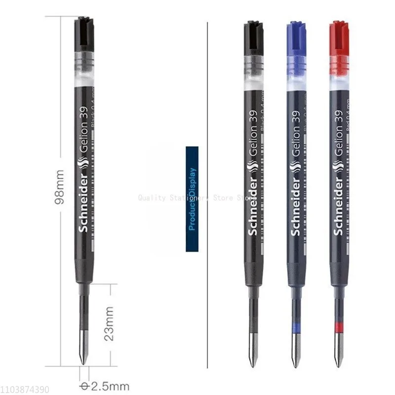 Imagem -06 - Schneider-caneta Esferográfica Tinta de Recarga Preto Azul Vermelho Ação Push Escrita Artigos de Escritório Material Estudante Pcs 05 07 mm