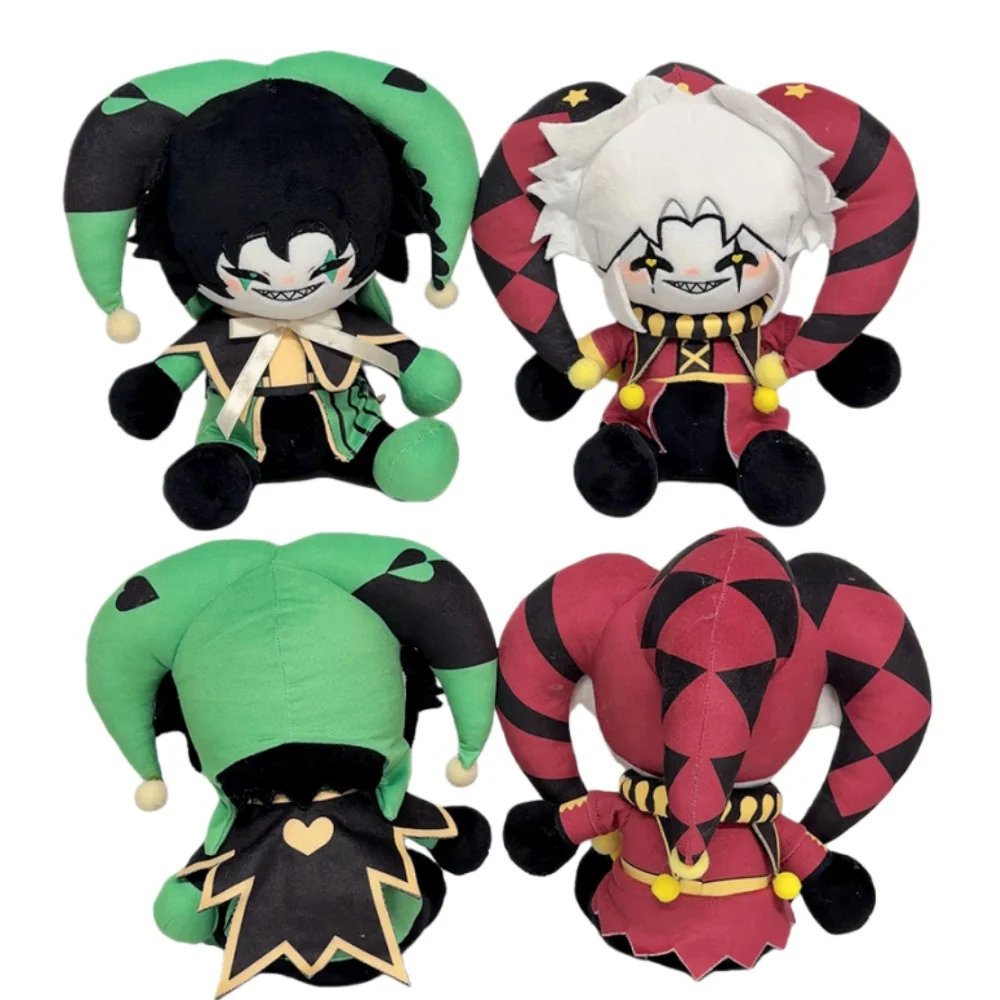 

Pierrot Harlequin The Freak Circus Plush Toys Peluche Doll Green Black Soft Stuffed Toy Collectible Gift For Anime Game Fans