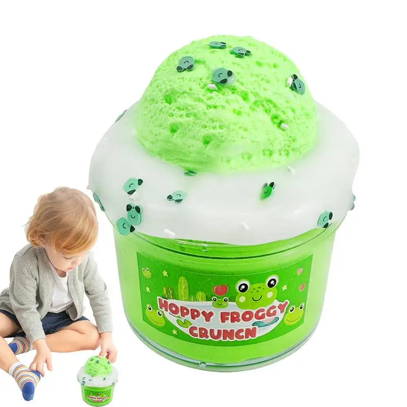 

Kids Stress Relief Toys Stress Toys Sludge Toy Educational Toys Scented Green Frog Sludge Non-Sticky DIY Goodies Bag Toy Party