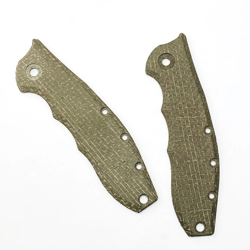 1pc Custom Micarta Knife Handle Scales For ZT Zero Tolerance 0562CF Folding Knives DIY Make Grip Patch Accessories Parts Repair