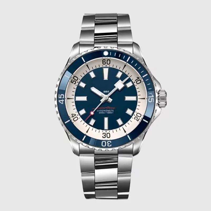 Reloj de Hombre Automático Super Ocean de Marca de Lujo 2024, Reloj Deportivo de Acero Inoxidable Resistente al Agua con Tornillos, Reloj de Moda para Hombre