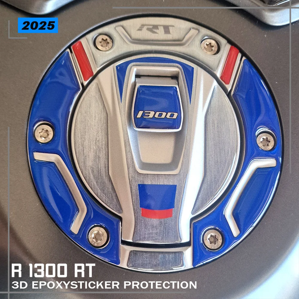 

Для R 1300 RT Impulse 2025-украшение крышки топливного бака мотоцикла 3D наклейка из эпоксидной смолы R1300RT аксессуары