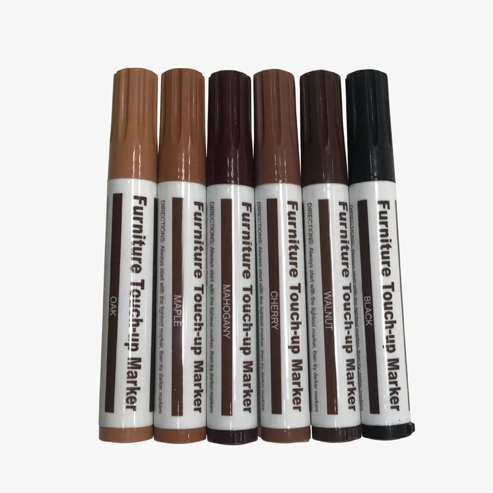 17Pcs Furniture Touch-Up Pens and Crayons Set Premium Non-Toxic Fast Drying Concealing Scratches Worn Edges Blemishes Wooden