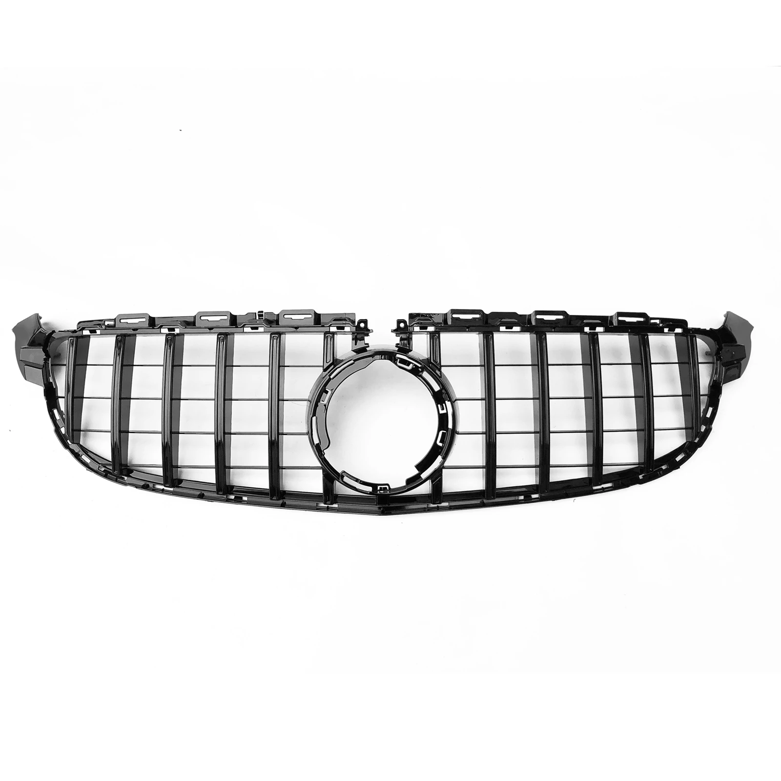 

Front Grille For Mercedes Benz W205 C63 C63S AMG 2019-2021 GT Upper Bumper Hood Mesh With Camera Hole