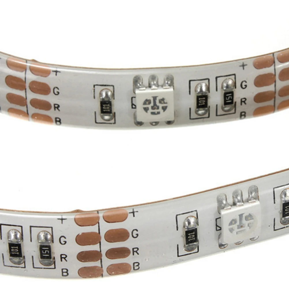 Bande lumineuse Led alimentée par 5V, 0.5M, variable, étanche, écologique, avec télécommande, ruban décoratif, pour la maison et le jardin