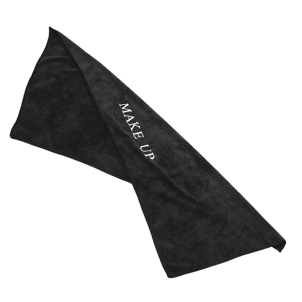 

Black Makeup Table Cloth Pad for Dressing Desk Vanity Mat Waterproof Stain Resistant Fabric Ideal Counter Work