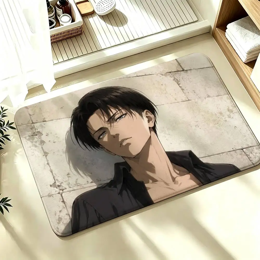 Luxury Hot Anime Attack On Titan Shower Room Absorbent Small Floor Mat Soft Comfortable Decorative Foot Mat