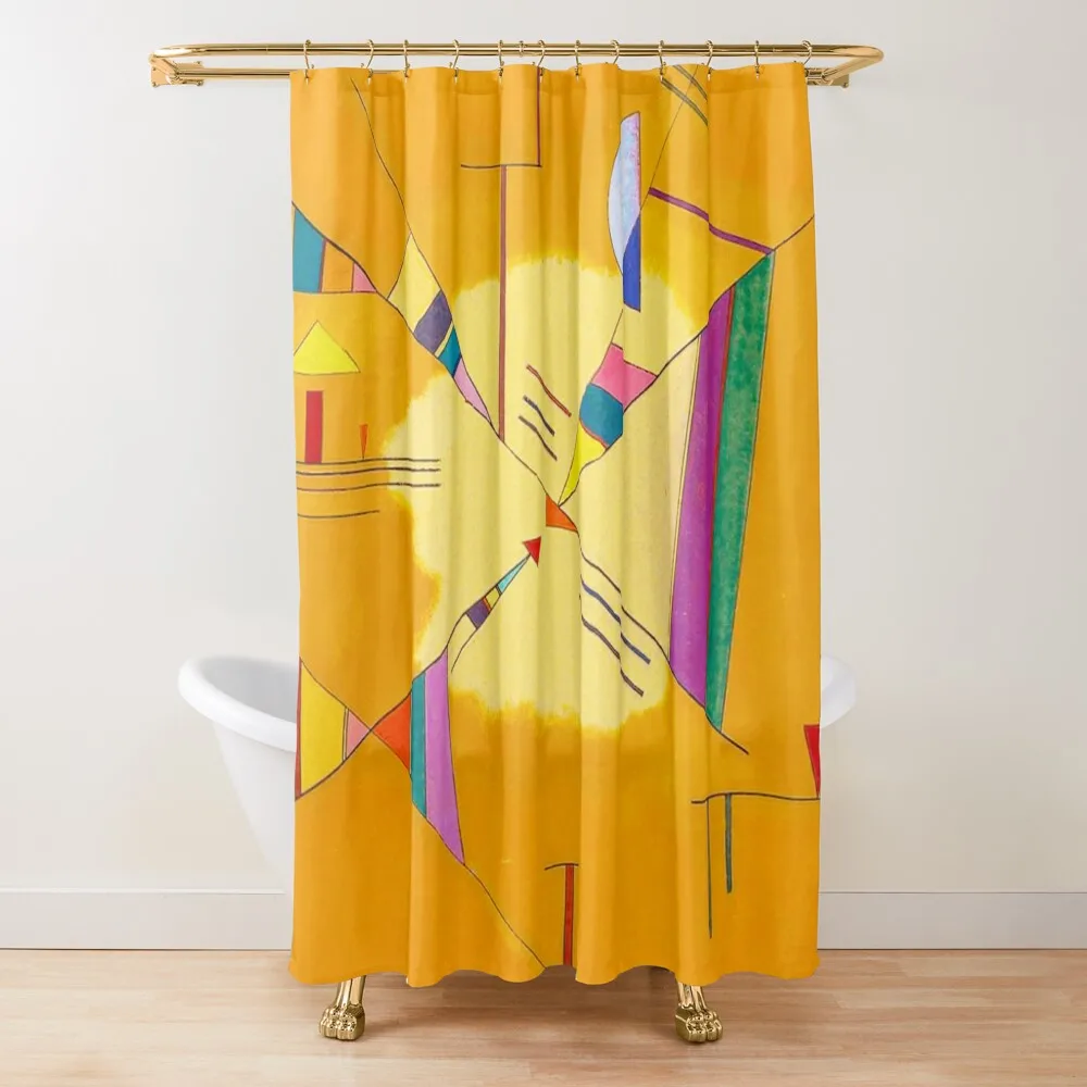 

KANDINSKY HD - Diagonal 1930 Shower Curtain For Bathroom For Bathrooms Set For Bathroom Shower Bath Curtain