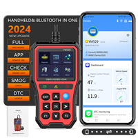 Podofo Code Reader Fault Code Scanner Multi-language YM529 Car Diagnostic Tool OBD2 Code Reader Check Engine System Battery Test
