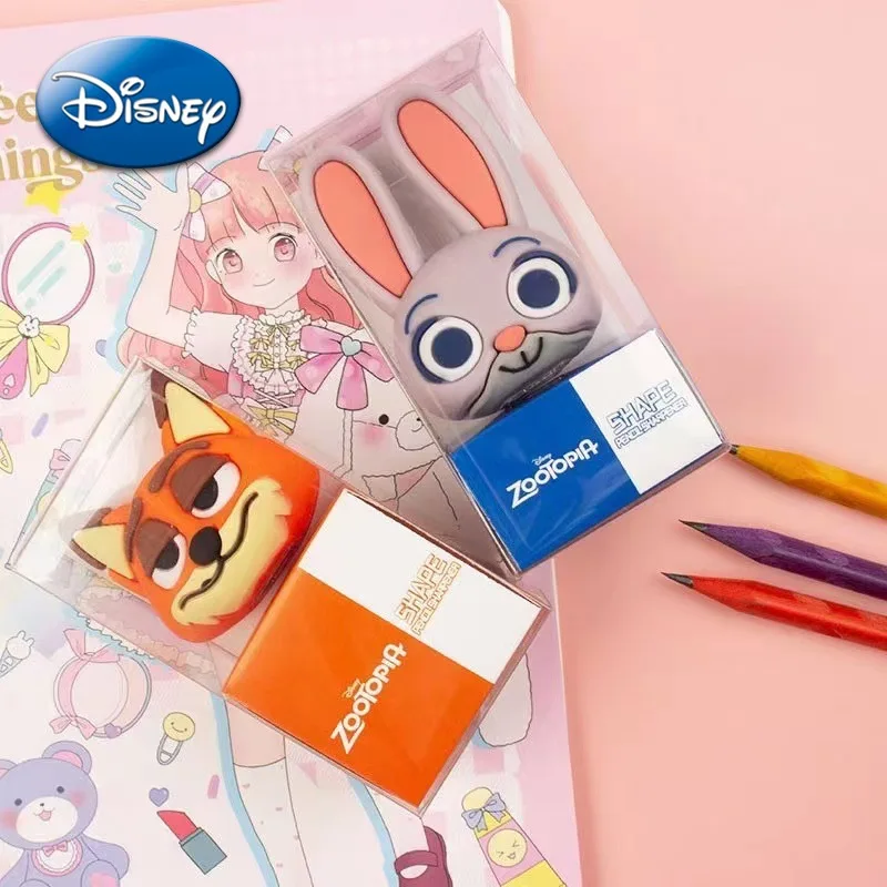 

Disney Zootopia Pencil Sharpener Judy Nick Cartoon Cute Figure Children Student Pencil Sharpener Learning Supplies Prize Gift