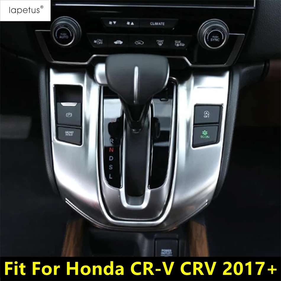 Car Central Control Gear Shift Panel Frame Decoration Cover Trim ABS Matte Accessories Interior For Honda CR-V CRV 2017 - 2020