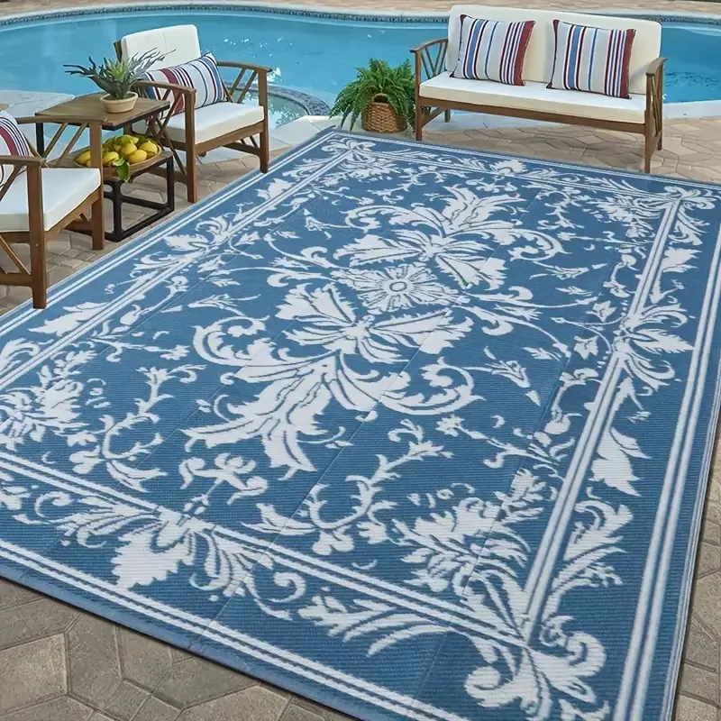 

VIKAMA Летний и осенний уличный ковер для кемпинга, прочный коврик для пикника, подходит для использования на открытом воздухе, кемпинга на колесах, патио и т. д.