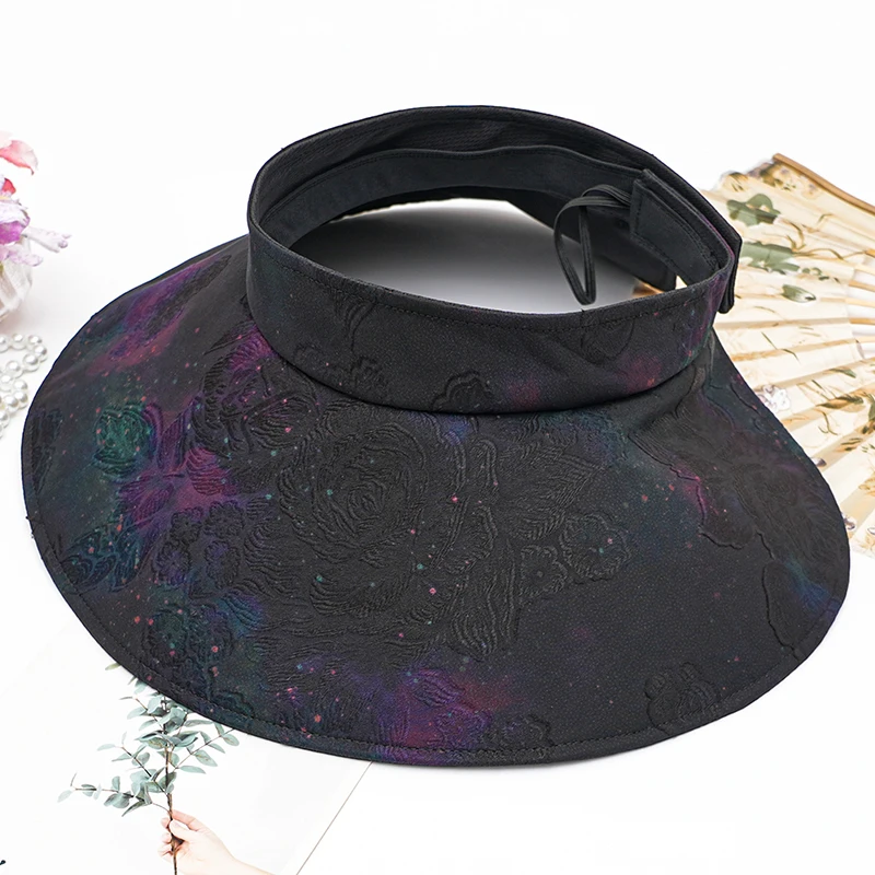 sombrero-de-sol-de-seda-para-mujer-verano-moderno-transpirable-proteccion-uv-sin-ala-copa-redonda-versatil-estilo-campo