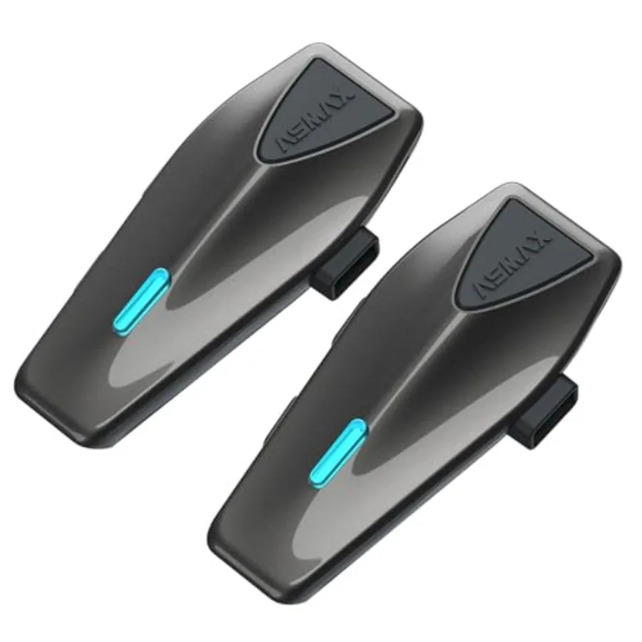 

S1 Motorcycle Bluetooth Headset with Smart Voice Control Mesh Helmet Communication Systems for Snowmobile and Ski Riding Advanc