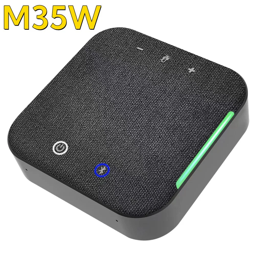 AA91 Omnidirectional Microphone Wireless Video Conference Speakerphone USB Bluetooth Microphone for PC Laptop Computer