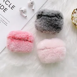 For Apple Airpods Pro Bluetooth Wireless Earphone Protective Cover For Air Pods 2 1 3D Cute Plush Fur Accessories Headphone Case