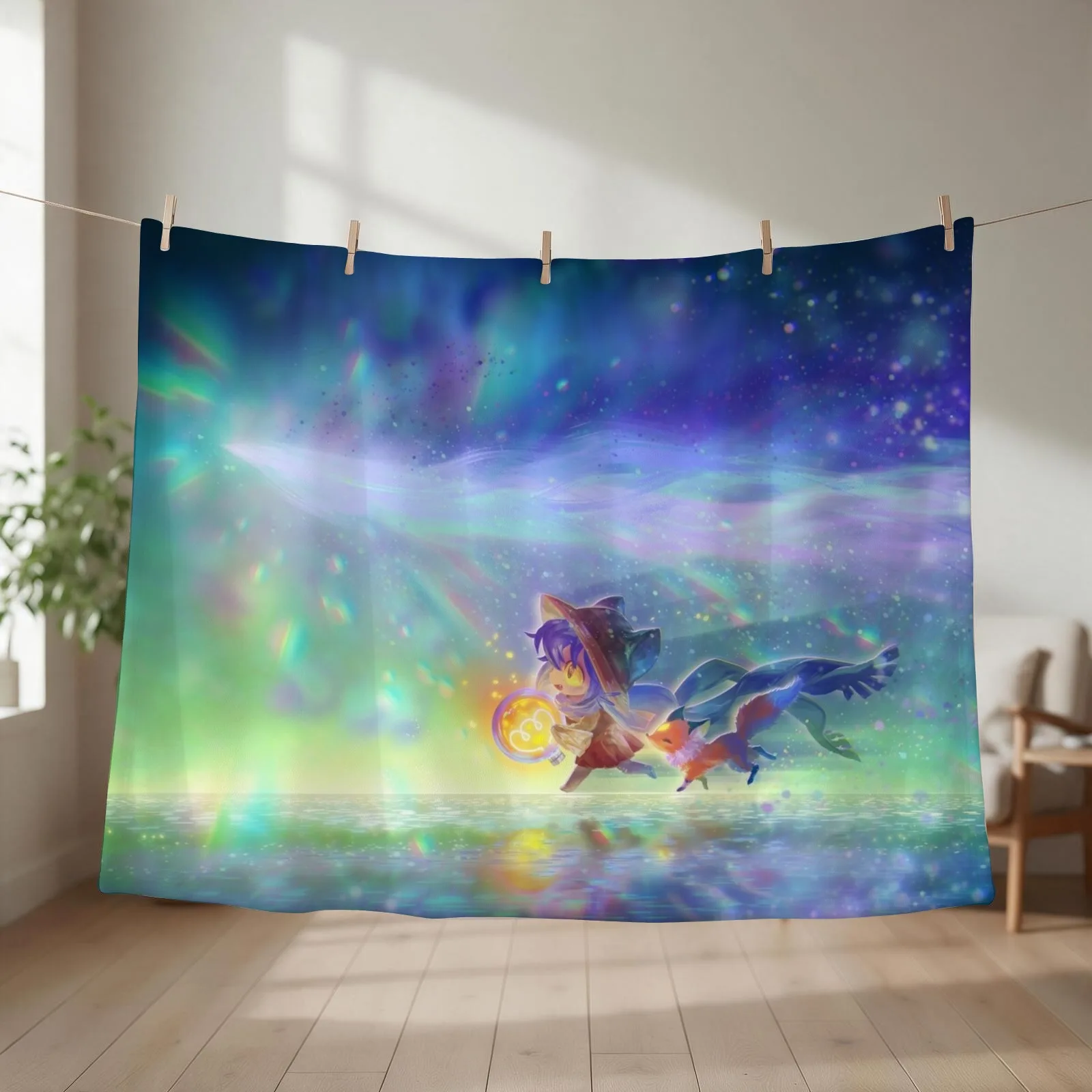 OneShot - Niko, Rue, and you Throw Blanket christmas decoration Flannel Comforter Hair Blankets