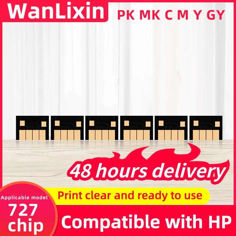 

Чип 300 мл для HP 727, чип картриджа с чернилами для HP DesignJet T920 T930 T1500 T1530 T2500 T2530, чип картриджа с чернилами для принтера