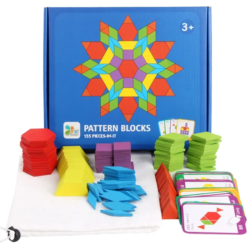 

Children's Early Education And Educational Development Puzzle 155 Pieces Of Shape Puzzle And Changeable Geometric Jigsaw Puzzle