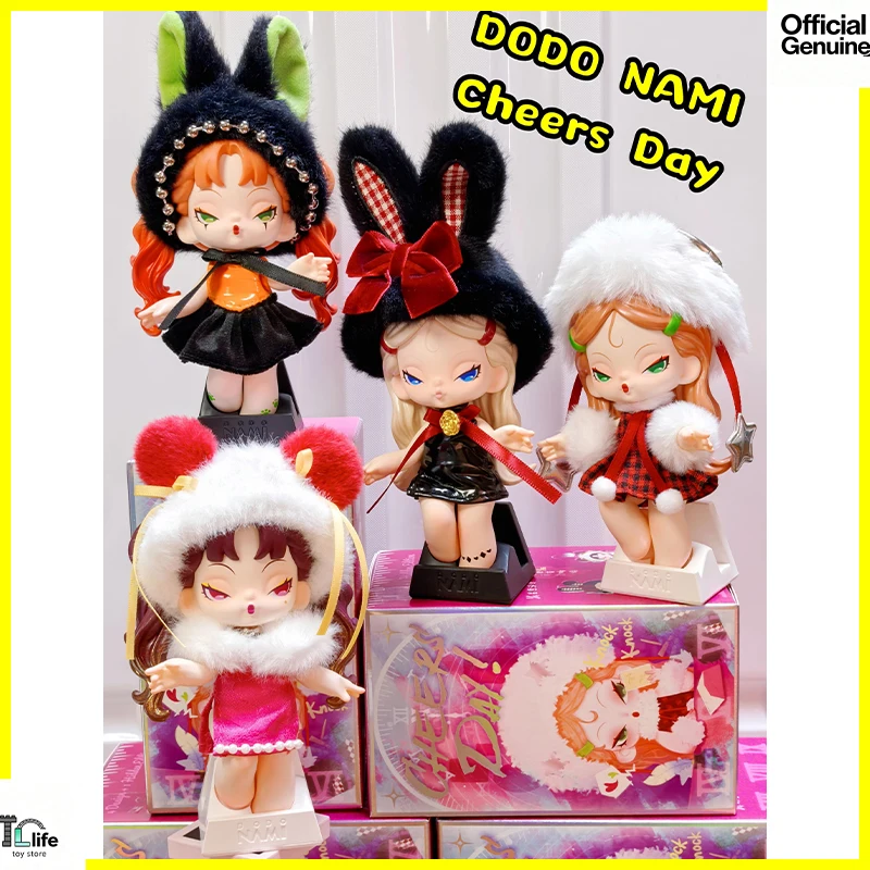 

DODONAMI Cheers Day Series виниловая слепая коробка для лица игрушка милые аниме фигурки кукла загадочная коробка брелок Рождественский кулон подарок-сюрприз