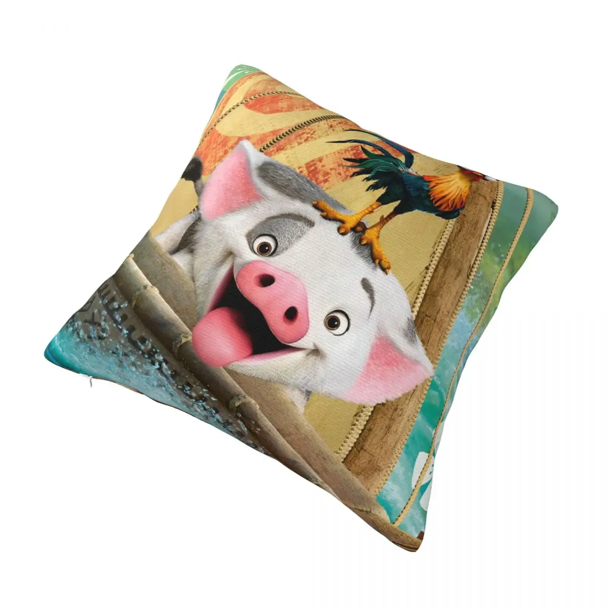 Moana 2 Movie Cute Pua and Heihei Pillowcases Product Soft Cushion Cover Decorations Pillow Case Cover Living Room Multiple Size