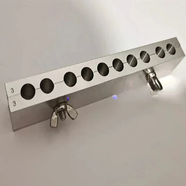 10 hole torpedo shaped suppository aluminum alloy mold laboratory scientific research special manual mold can be customized